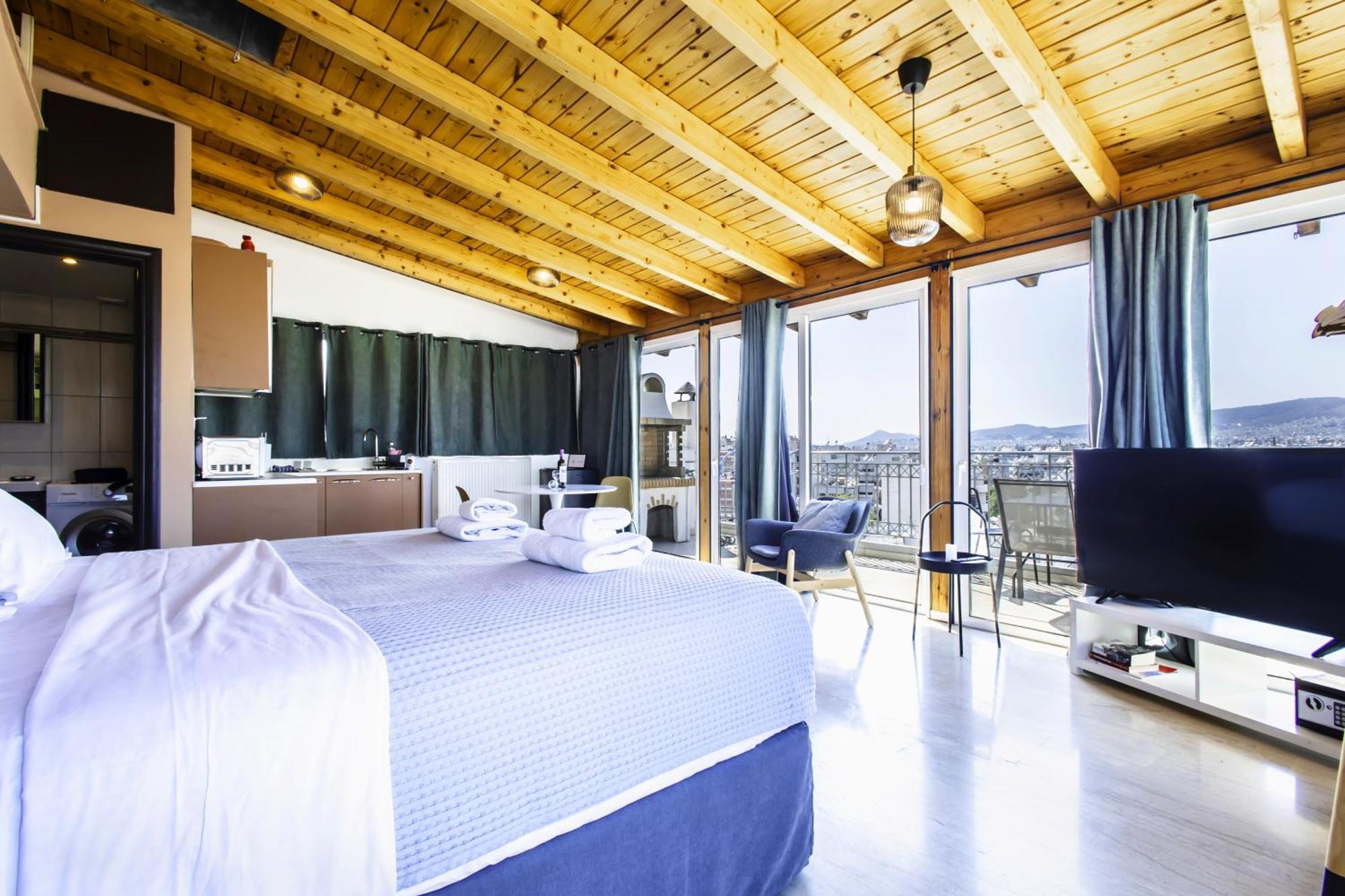 Lis153 By Smart Cozy Suites - Top Floors With Amazing City View - Available 24Hr Athen Exterior foto